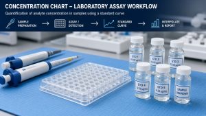 Chart of typical sodium taurodeoxycholate concentration ranges for laboratory assays